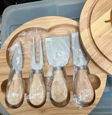 4 Cheese Knives Set Cheese Cutlery Steel Stainless Cheese Slicer