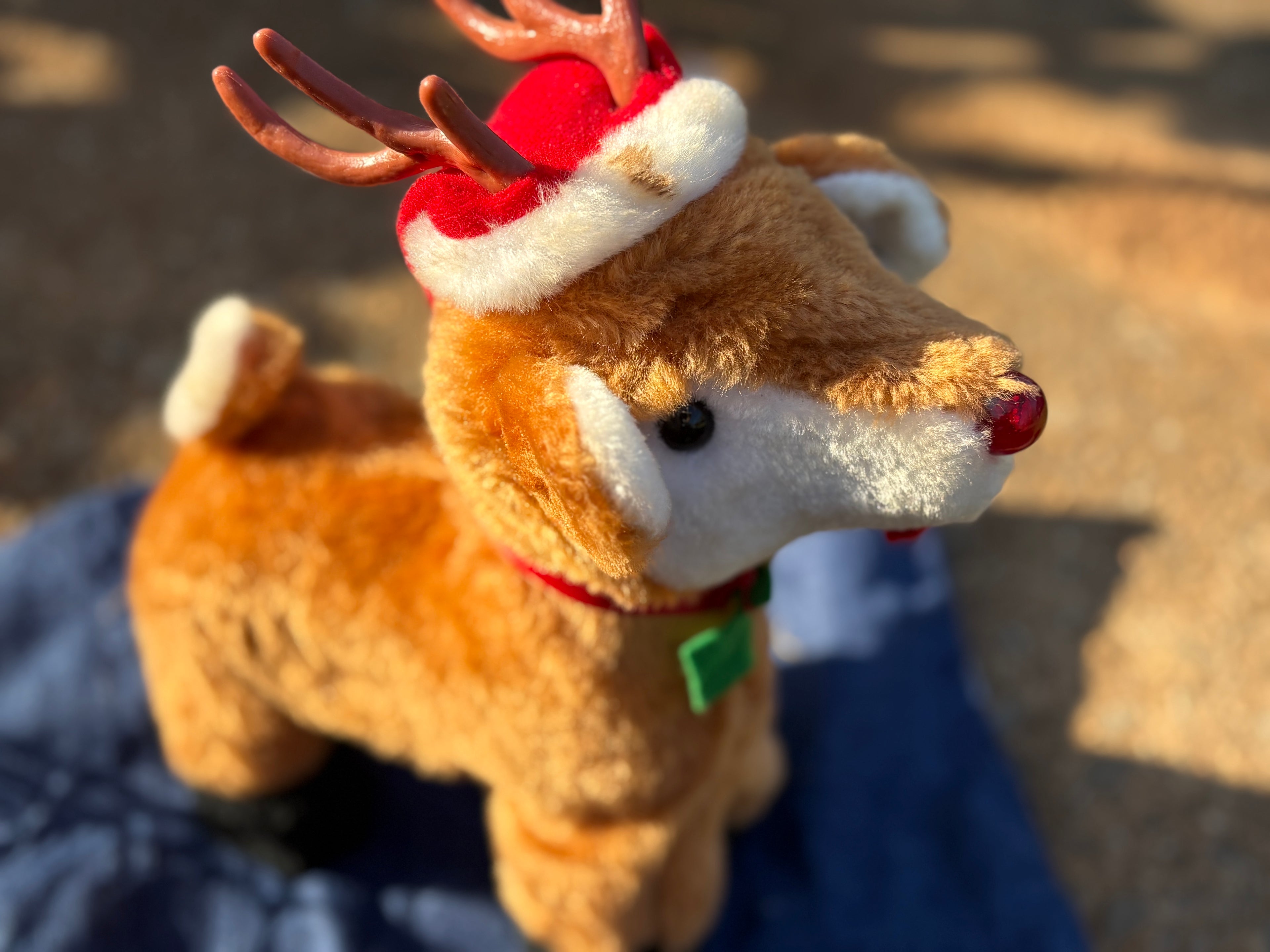Reindeer Musical Plush (as is has spot on fur hat.)